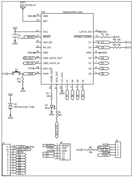 Schematic - TE Connectivity / Linx Technologies HumPRC™ Long-Range RF Transmitters
